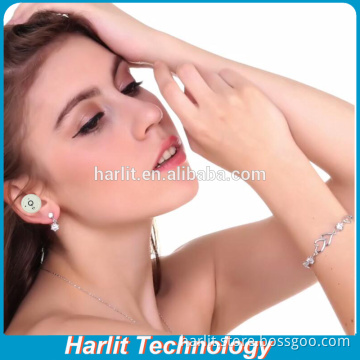 Harlit True Stereo Wireless TWS Bluetooth 4.2 Headphones Earbuds With Microphone CVC6.0 Noise Cancellation